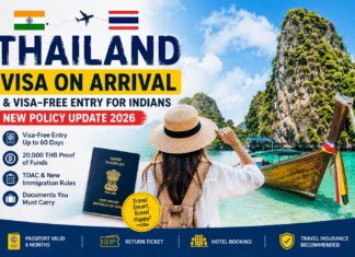 Thailand Visa on Arrival & Visa-Free Entry for Indians – New Policy Update 2026 Thailand Visa Update
